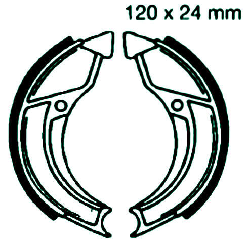 CASAL Mofas Tromelbremse D=110mm  Bremsbeläge hinten