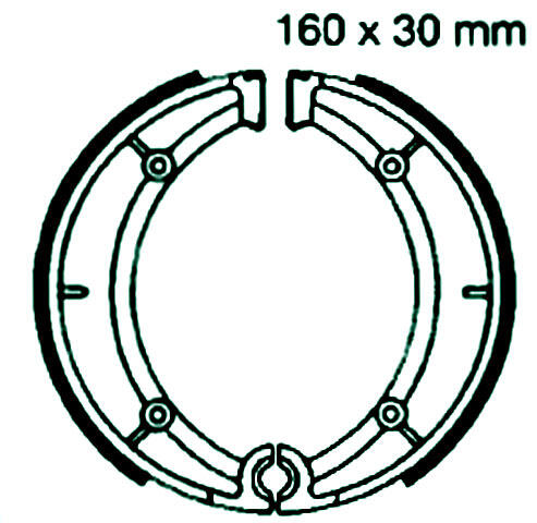 Bremsbeläge hinten für GILERA Coguar 125 Bj.99-02