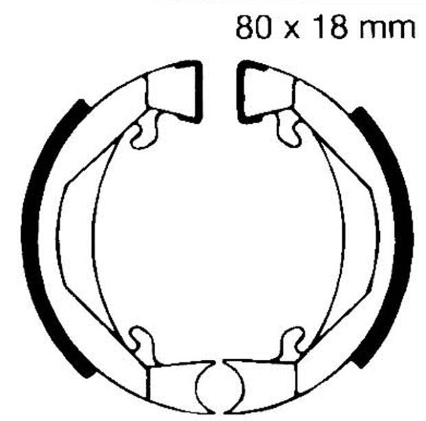 KREIDLER 50 MF4 Later Models rear brake pads