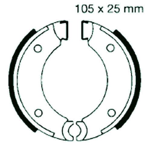 PUCH 50 KA/K2/K25/K3T/MSP  Bremsbeläge hinten