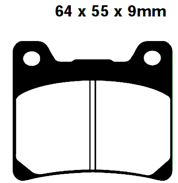 Bremsbeläge hinten Yamaha Norton Rotary, BT, FJ, FZ, FZR, FZX, GTS, RD, TDM, TRX, TZR, VMX, XJ, XJR, XVS, XV, YZF
