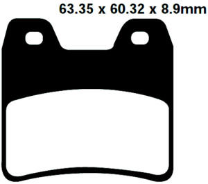 Yamaha FZS 1000 Fazer year 01-05 rear brake pads