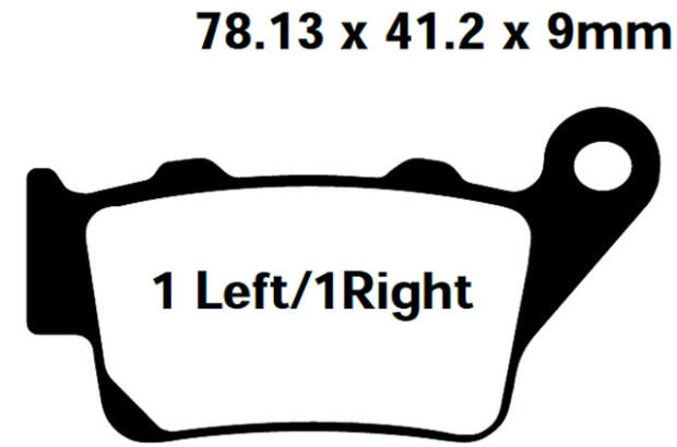 HUSABERG FS Supermotard Models (Beringer 6 Kolben Bremssattel 310mmØ Bremsscheibe) year 04 rear brake pads