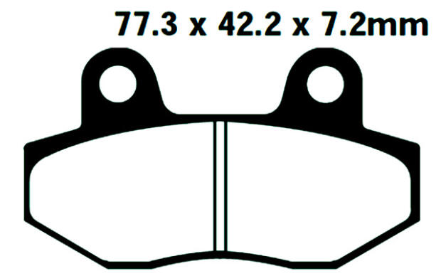 AJS JSM 125 Supermotard Bj.10 Bremsbeläge hinten