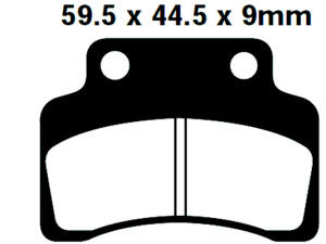 CSR Scoo 125 (4T) Bj.04-06 Bremsbeläge hinten
