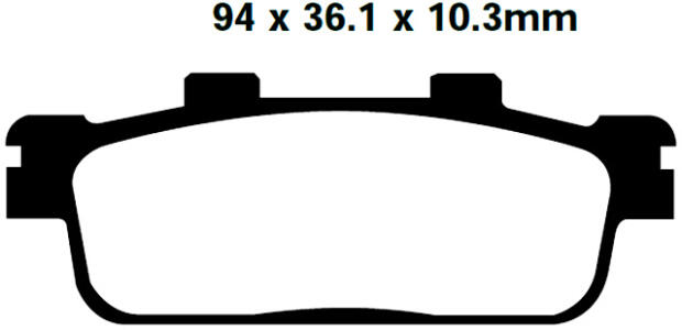 DAELIM ST 250-300 Quad Bremsbeläge hinten