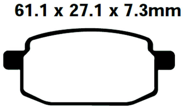 THUMPSTAR Thumpstar 125 Road Ripper Bj.06 Bremsbeläge hinten