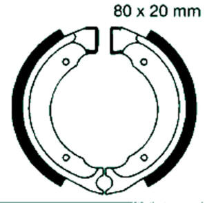 SUZUKI CX 50 DF (CA15A) Bj.85 Bremsbeläge hinten