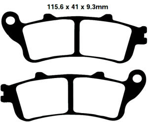 Honda NT 700 V Deauville year 06-10 rear brake pads
