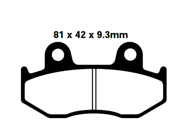 ITALJET Jack 125/150 year 07 rear brake pads