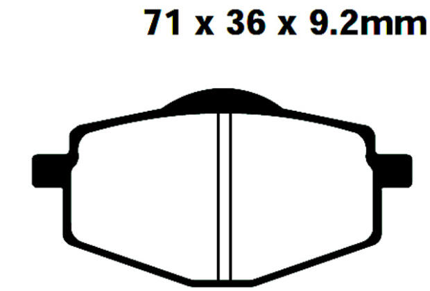 MALAGUTI Blog 160 ie Bj.09-10 Bremsbeläge hinten