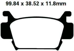 Honda TRX 700 XX8/XX9 year 08-09 rear brake pads