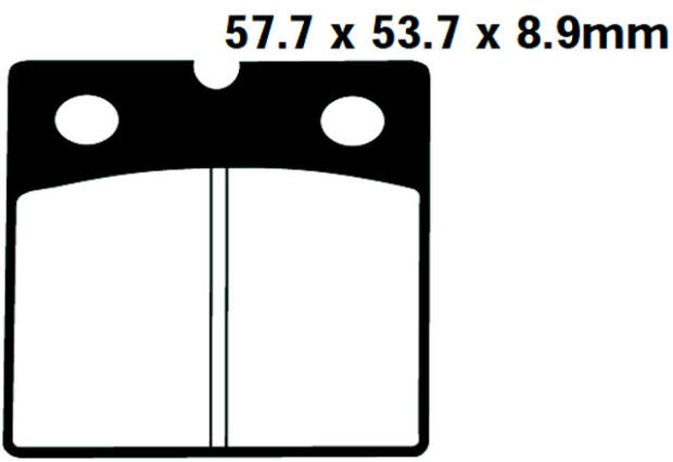 QUADZILLA RL 500 Buggie Bj.08-09 Bremsbeläge hinten