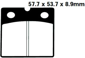 QUADZILLA RL 500 Buggie Bj.08-09 Bremsbeläge hinten