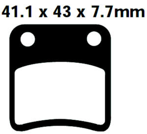 DAELIM B-Bone 125 Bj.09 Bremsbeläge hinten