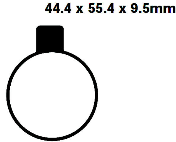 NORTON Commando MK3 Bj.71-75 Bremsbeläge hinten