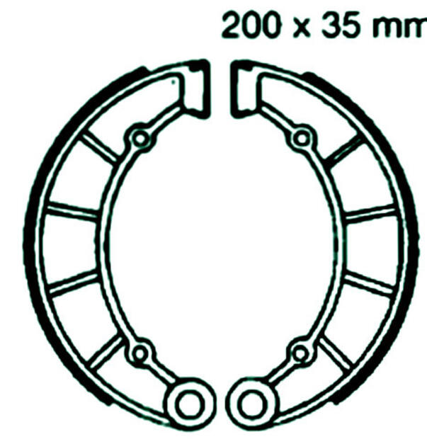KAWASAKI Z 900 A4 Bj.77 Bremsbeläge hinten