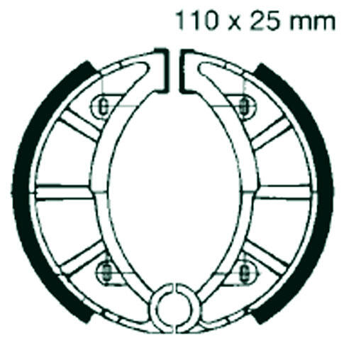 FB MINARELLI (SPAIN) Rieju Marathon year 74- rear brake pads