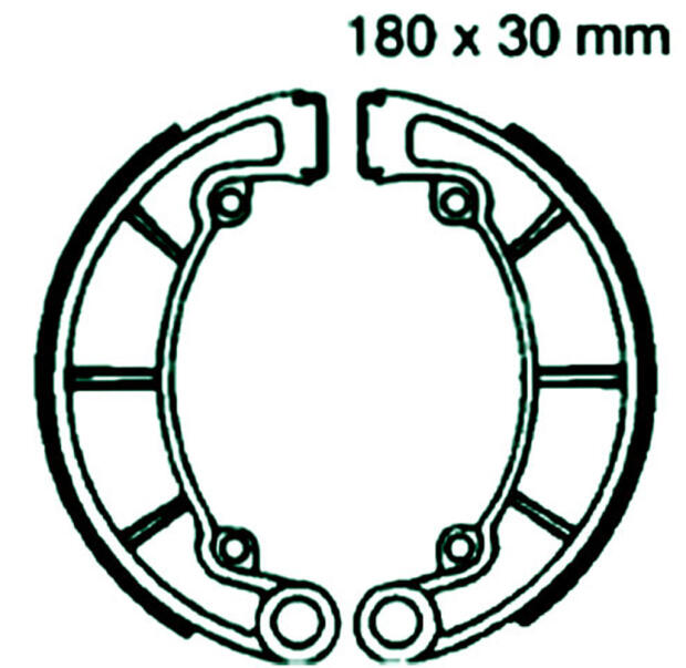 KAWASAKI KH 250 B1-B5 Bj.77-82 Bremsbeläge hinten