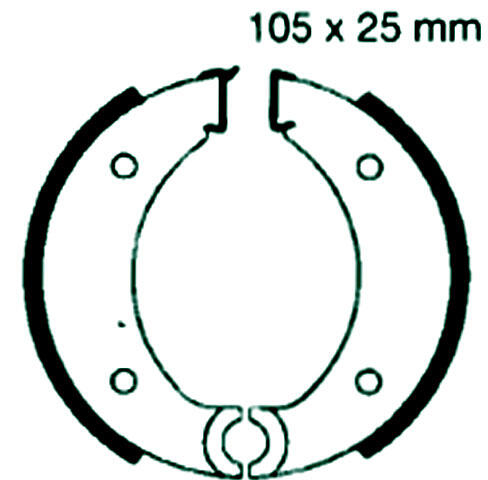 Bremsbeläge hinten für PUCH M3 50cc Sport Bj.75