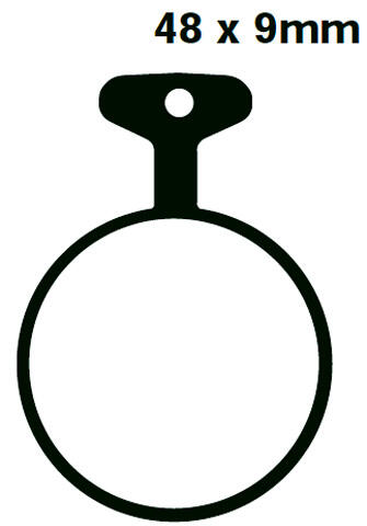 Yamaha RD 400 C/D year 76-77 rear brake pads