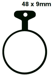 Bremsbeläge hinten für Yamaha RD 250 D Bj.77