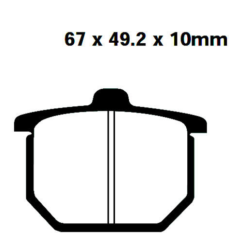 Honda CB 750 F2 year 78 rear brake pads