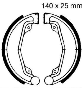 Honda XL 250 K3/K4 Bj.78-79 Bremsbeläge hinten