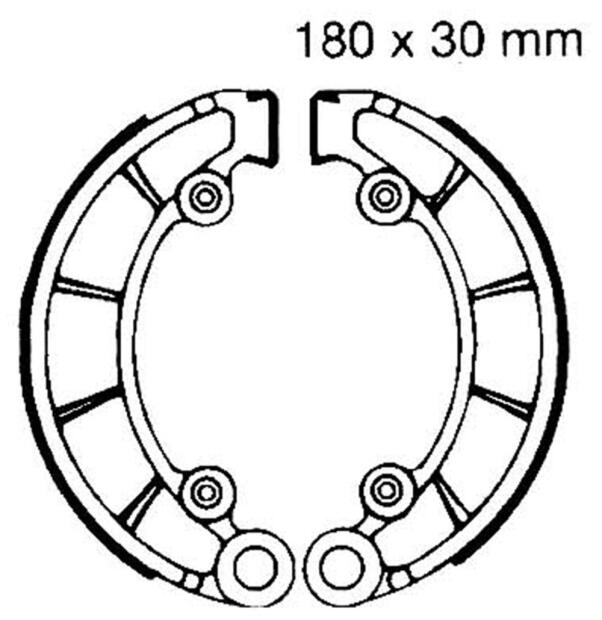 Bremsbacken für Honda CB450/K/500/550/TTwin/Supersport