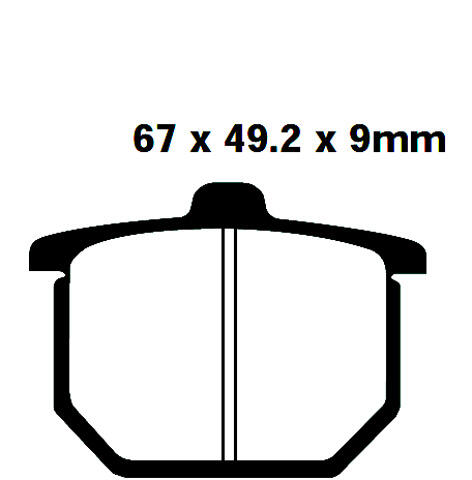Honda CB 900 FZ/FA Bj.80-81 Bremsbeläge hinten