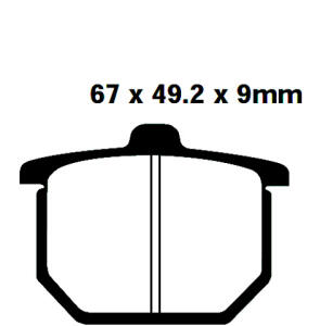 Honda CB 900 FZ/FA Bj.80-81 Bremsbeläge hinten