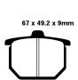 Honda CB 900 FZ/FA Bj.80-81 Bremsbeläge hinten
