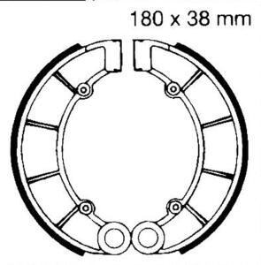 Brake blocks for Honda CB/650/750/C/Custom/K/Four
