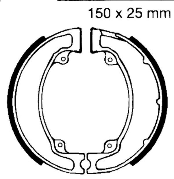 Honda CR 450 RB Bj.81 Bremsbeläge hinten