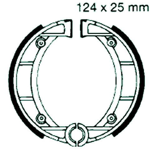 BENELLI S 50 Scooter Bj.81- Bremsbeläge hinten