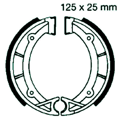 GARELLI 125 XR/XRD Tiger Bj.83- Bremsbeläge hinten