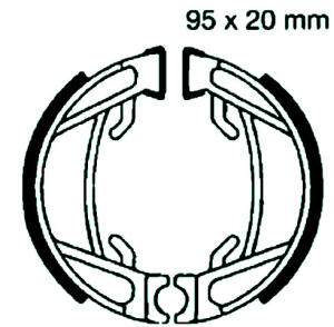 Honda PX 50 Bj.84 Bremsbeläge hinten