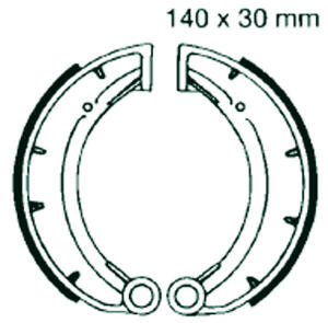 MZ/MUZ ETZ 125/150 Bj.85-92 Bremsbeläge hinten