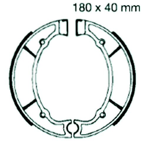 Yamaha YX 600 S/SC/T/TC/UC/U/W/WC/A/AC Radian year 86-90 rear brake pads