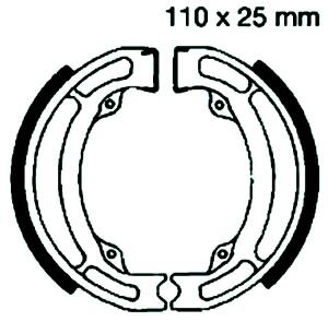 Bremsbeläge hinten für Suzuki DR, LT, RM, TS...
