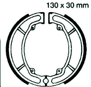 CAGIVA 125 Elefant RE year 87 rear brake pads