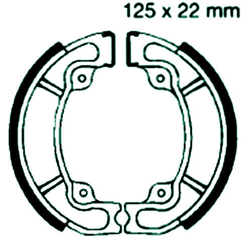 GILERA 50 Rally year 87- rear brake pads