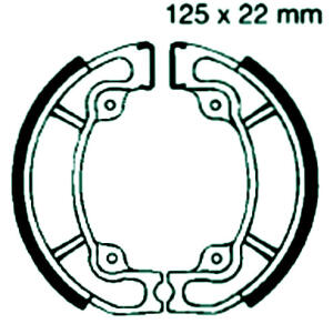 GILERA 50 Rally year 87- rear brake pads