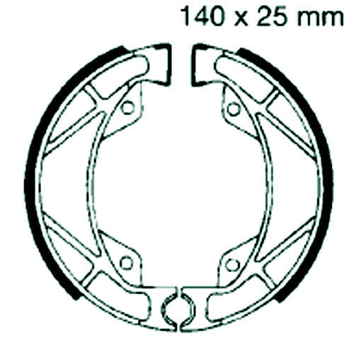 GILERA ER 500 year 87- rear brake pads