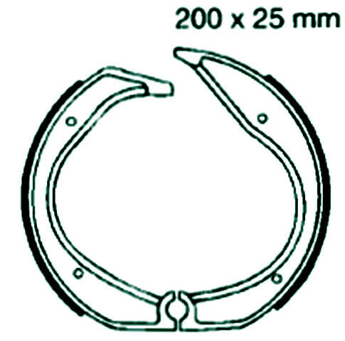 Bremsbeläge hinten für BMW R 65 GS Bj.87-92