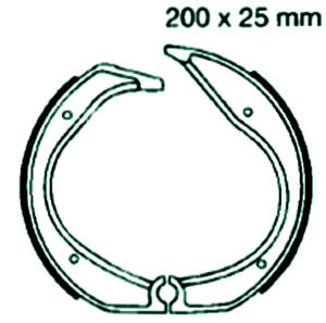 Bremsbeläge hinten für BMW R 65 GS Bj.87-92