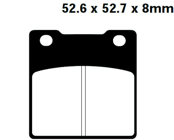 Kawasaki ZRX 1100 (ZR 1100 C1/C2/C3/C4) Bj.97-00 Bremsbeläge hinten