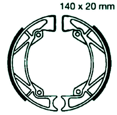 GILERA Built 50 year 90- rear brake pads