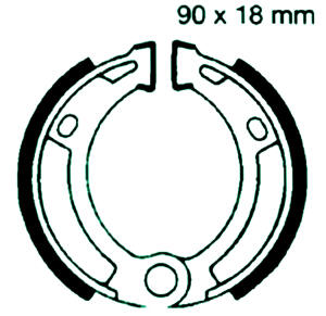 MALAGUTI 50 Grizzly RCX 12 year 90-00 rear brake pads