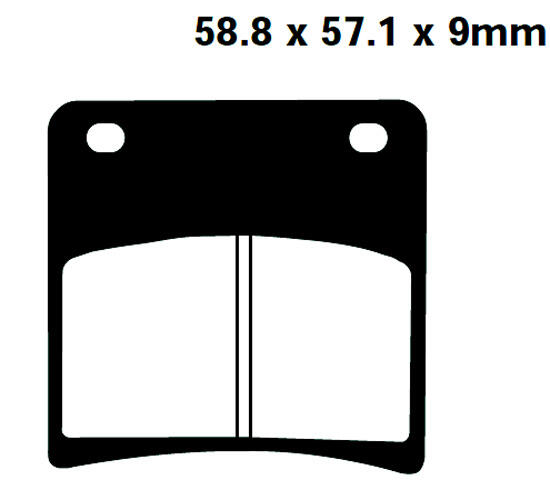 SUZUKI GSX 1100 GM/GN/GR Bj.91-96 Bremsbeläge hinten